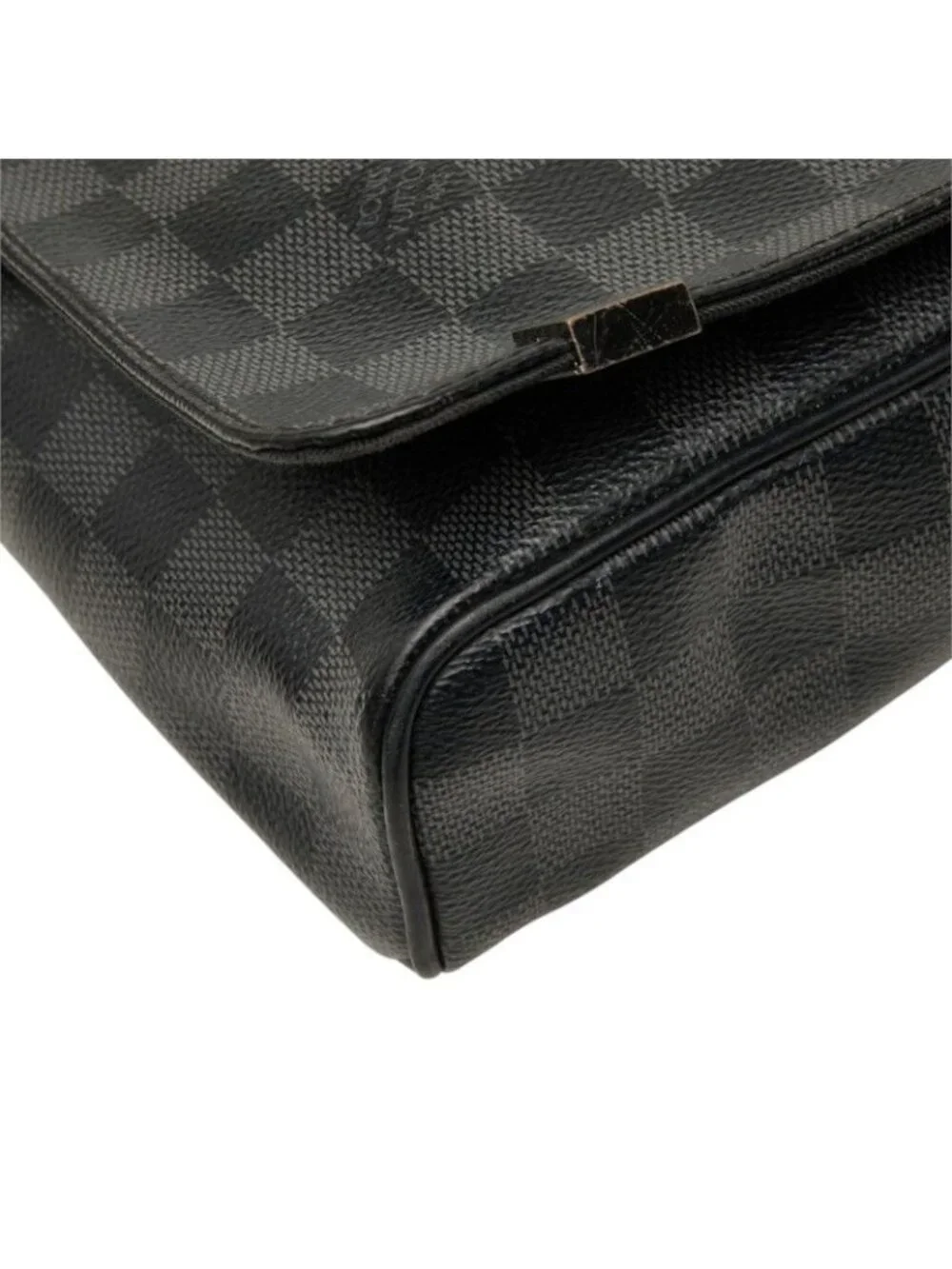 Louis Vuitton Damier Graphite District PM NM Crossbody Shoulder Bag Black